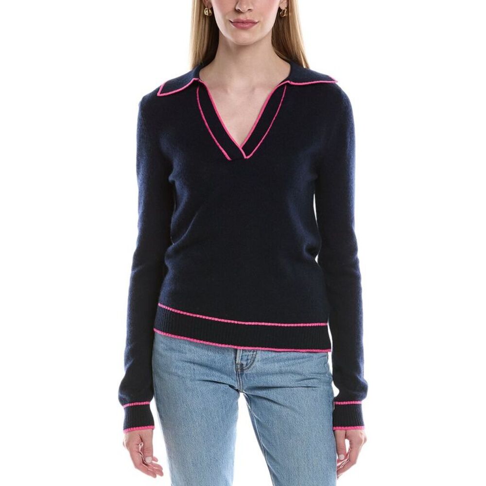 Maison Heritage Womens  Aurore Cashmere Sweater, Blue